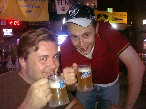 John Salwin out for Hite beers